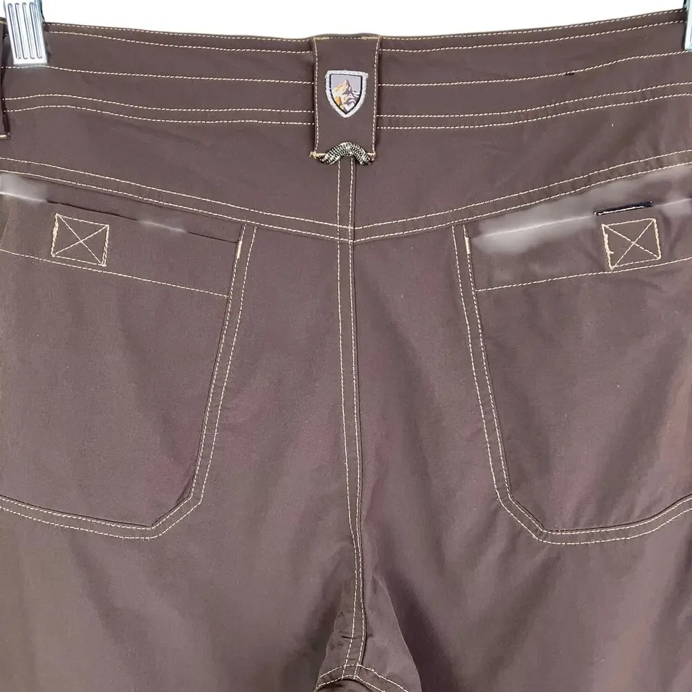 Kuhl Mens 36 x 12” Inseam Renegade Shorts Brown Cargo Nylon Outdoors READ